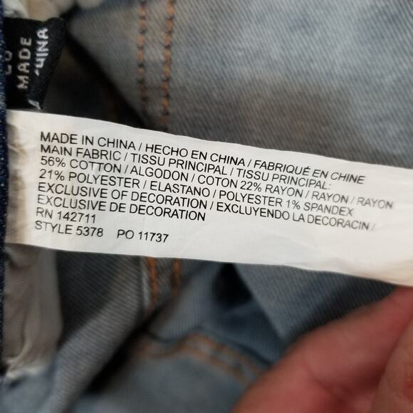 Eloquii Women's Sequin Embellished High Rise Skinny Jeans Size 26 - Picture 10 of 11